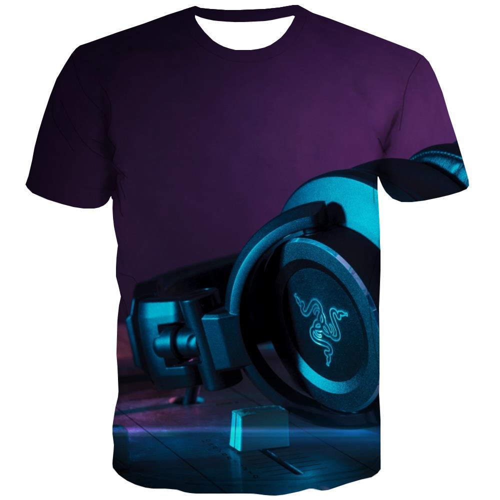 Music T shirts Men Instrument Shirt Print Retro T-shirts Graphic Electronic Tshirt Printed