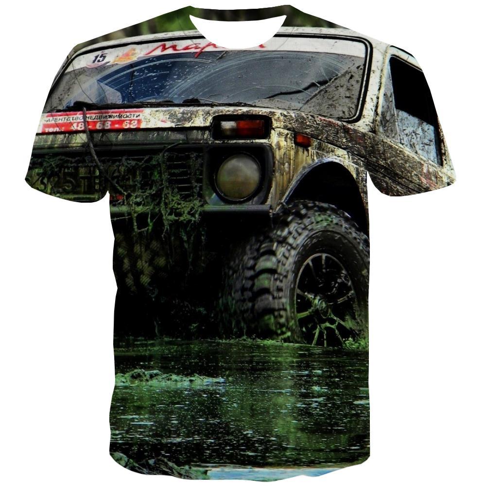 Jeep T shirts Men Offroad Tshirts Cool car Tshirt Anime Short Sleeve summer - KYKU
