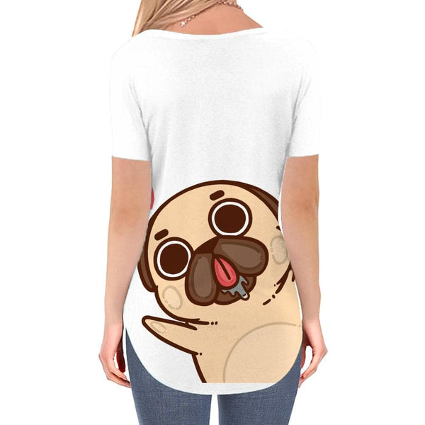 
Animal T Shirt Women Dog V-neck Tshirt Love Tshirts Printed Lovely Shirt Print
                