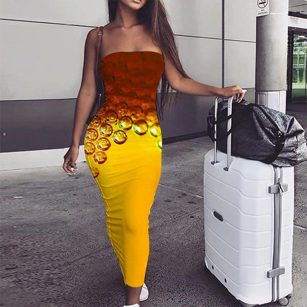 Geometric Dress Women Psychedelic Bodycon Dress Vortex Boho Honeycomb Ladies Dresses Honey 3d Print - KYKU