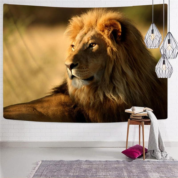
Lion Tapestry Animal Tenture Mandala Anime Home Tapestrys Harajuku Rug Wall Forest Tapestries
                