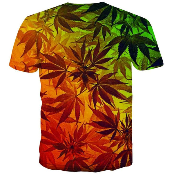 
Leaves T-shirt Men Colorful Tshirts Casual Rainbow Shirt Print Harajuku T-shirts 3d
                