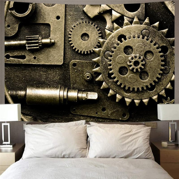 
Metal Tapestry Engine Home Tapestrys Gear Rug Wall Paint Wall Tapestry Decor
                