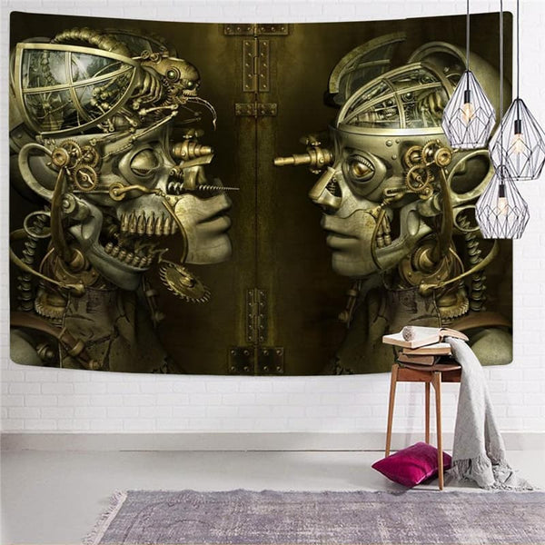 
Metal Tapiz Engine Tenture Mandala Gear Home Tapestrys  Wall Tapestry Punk Rock Tapestries
                