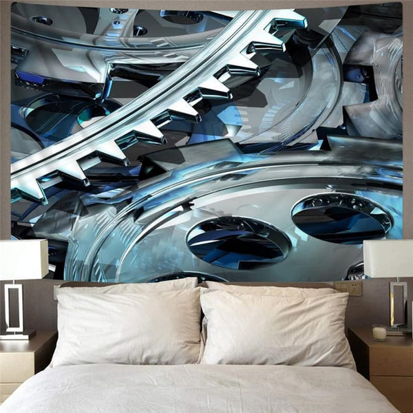 
Metal Tapiz Engine Rug Wall Gear Tapestries Punk Rock Tenture Mandala
                