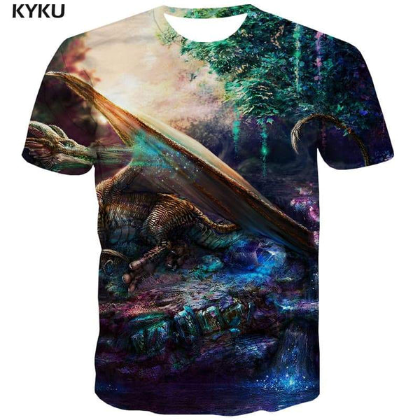 Galaxy T shirts Men Universe T-shirts 3d Space Tshirts Casual Animal T shirts Funny Colorful T-shirts Graphic - KYKU