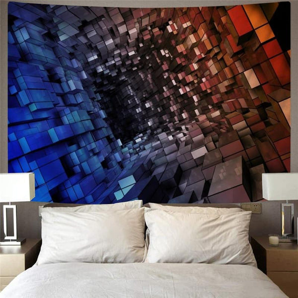 
Geometric Tapiz Psychedelic Home Tapestrys Vortex Rug Wall Decor Boho decor
                