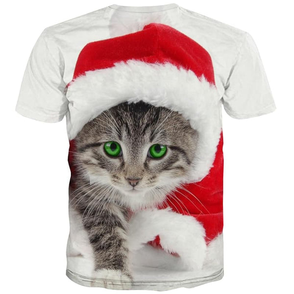 
Animal T shirts Men Cat T-shirts Graphic Christmas T-shirts 3d Party Tshirts Novelty
                