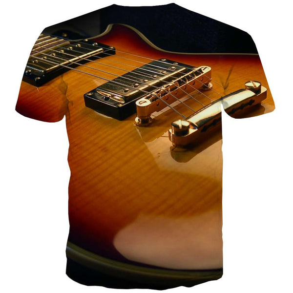 
Guitar T shirts Men Music Shirt Print Wooden T-shirts 3d Metal T-shirts Graphic
                