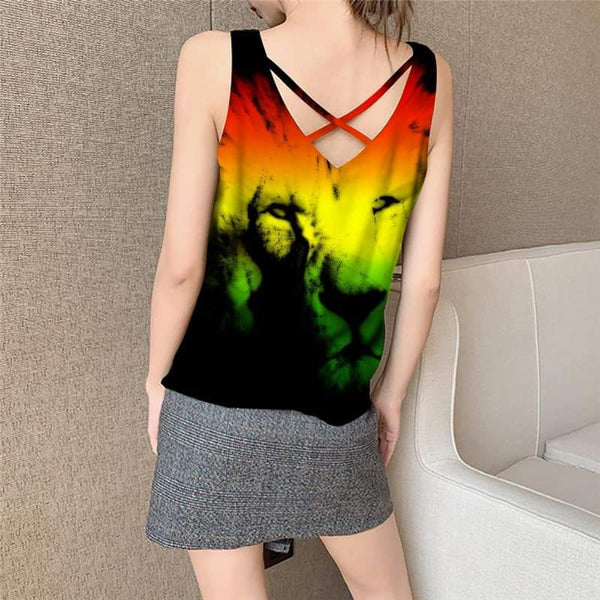 
Lion Tank Top Women Animal Tank Tops Casual Anime Anime Clothes Harajuku Vest Printed Colorful Sleeveless 3d - KYKU
                