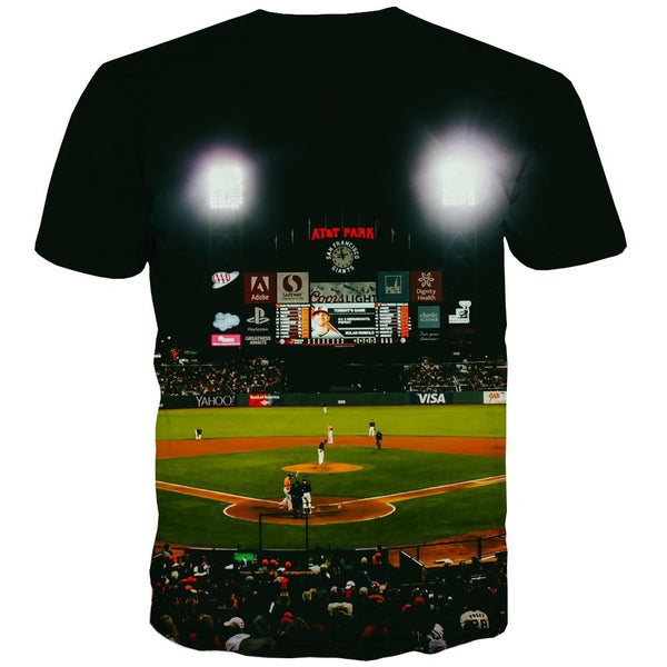 
Baseball T-shirt Men Stadium Tshirt Anime Game Tshirts Novelty White Shirt Print
                
