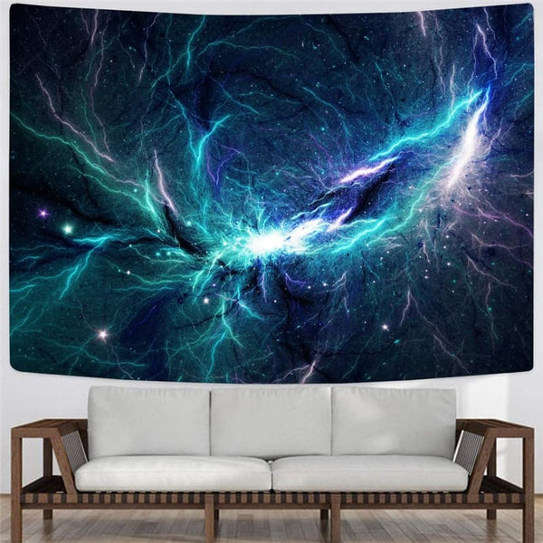 
Galaxy Tapiz Space Rug Wall Universe Tapestries Lightning Wall Tapestry
                