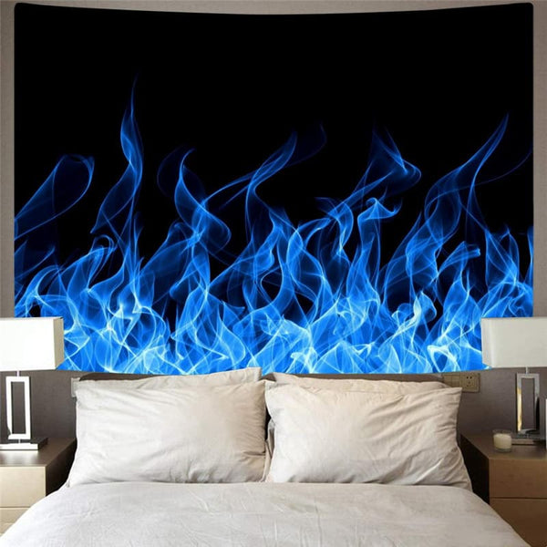 
Flame Tapestry Blue Wall Tapestry Party Tapestries Decor Boho decor Hippie New
                