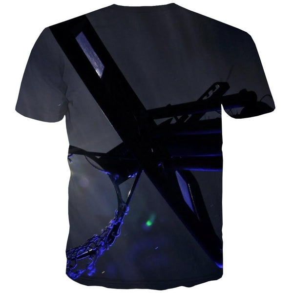 
Basketball T-shirt Men Night View T-shirts 3d Galaxy T-shirts Graphic City Shirt Print
                