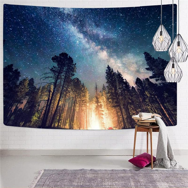 
Galaxy Tapiz Space Rug Wall Universe Home Tapestrys Forest Tapestries Flame Tenture Mandala
                