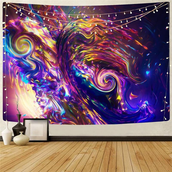 Galaxy Tapiz Space Rug Wall Universe Tapestries Colorful Wall Tapestry Dizziness Tenture Mandala