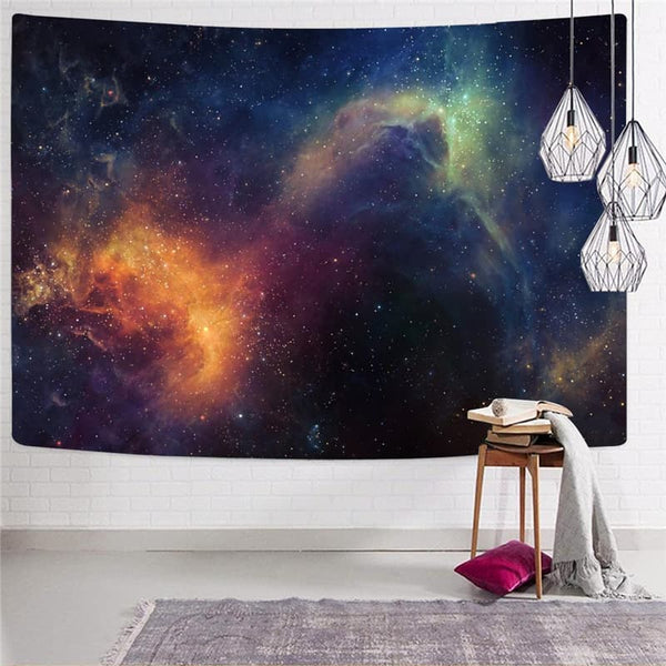 
Galaxy Tapiz Space Wall Tapestry Universe Tapestries Nebula Rug Wall Novel Tenture Mandala
                