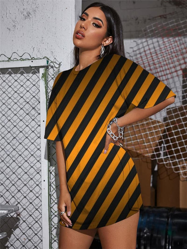 
Stripe T Shirt Women Abstract Punk Rock Psychedelic Funny T shirts Harajuku Summer
                