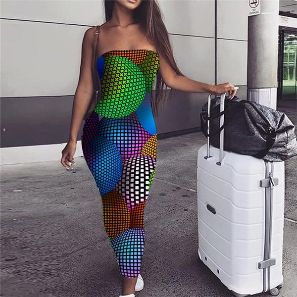 
Colorful Dress Women Psychedelic Ladies Dresses Harajuku 3d Print
                