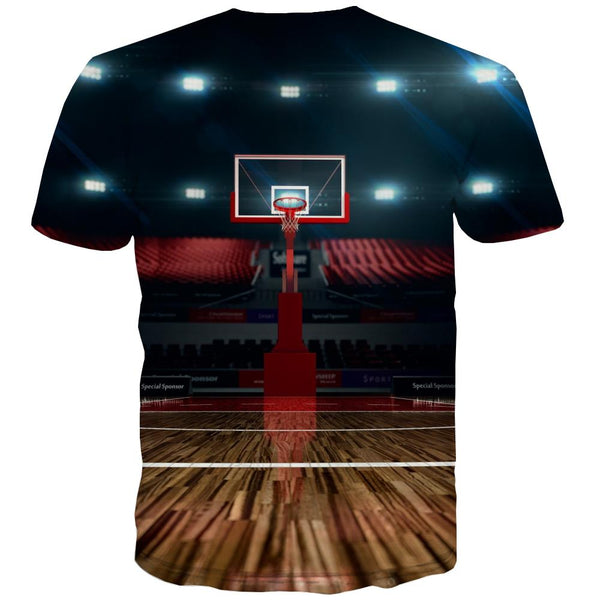 
Basketball T shirts Men Night View Tshirts Casual Galaxy Tshirts Novelty City Shirt Print
                