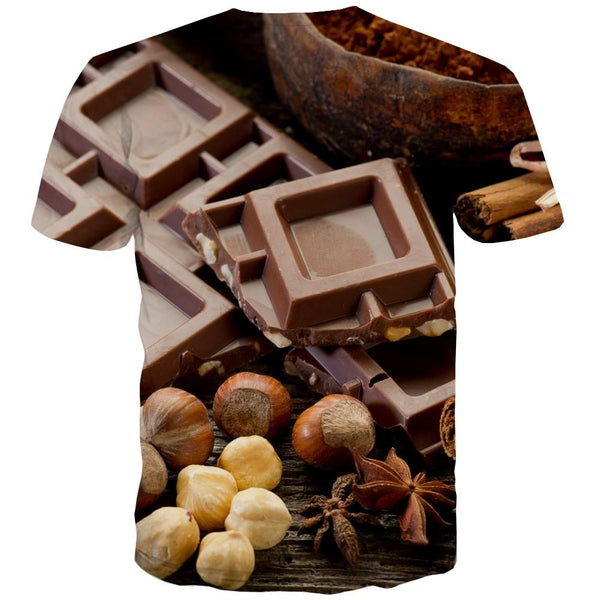 
Chocolate T shirts Men Brown Tshirts Cool Delicious Tshirts Casual Bitter Tshirt Printed
                