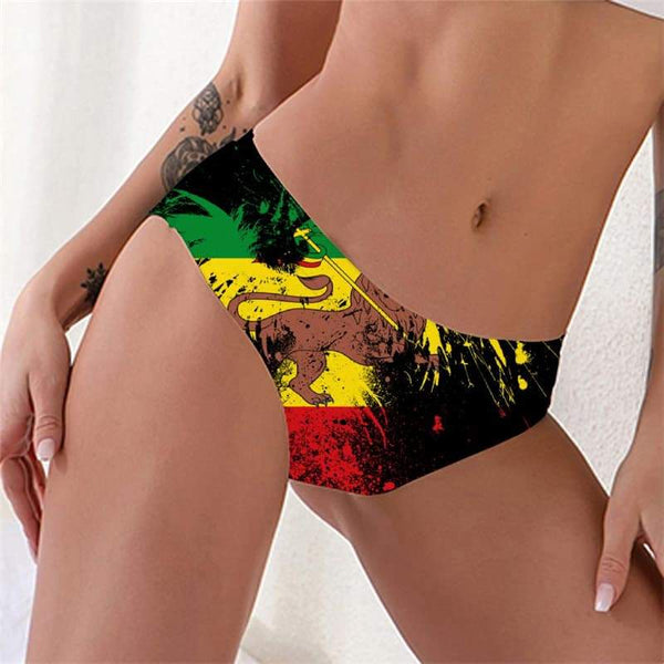 Lion Panties Women Animal Underwear Anime Knickers Rock Seamless Colorful Pantys - KYKU