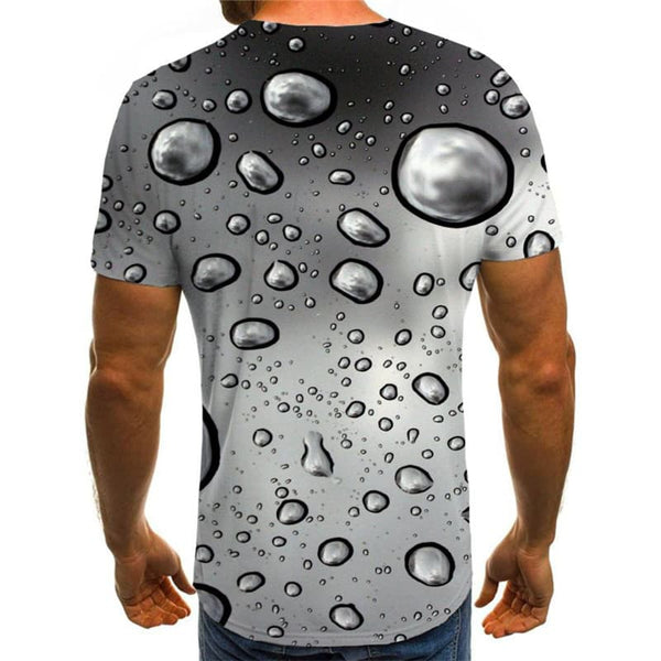 
Raindrop T-shirt Men Retro Funny T shirts Gray Tshirt Printed Art Anime Clothes
                