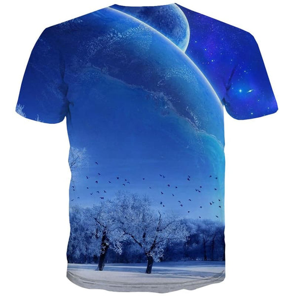 
Moon T shirts Men Forest Tshirts Cool Animal Tshirt Printed Galaxy Shirt Print
                