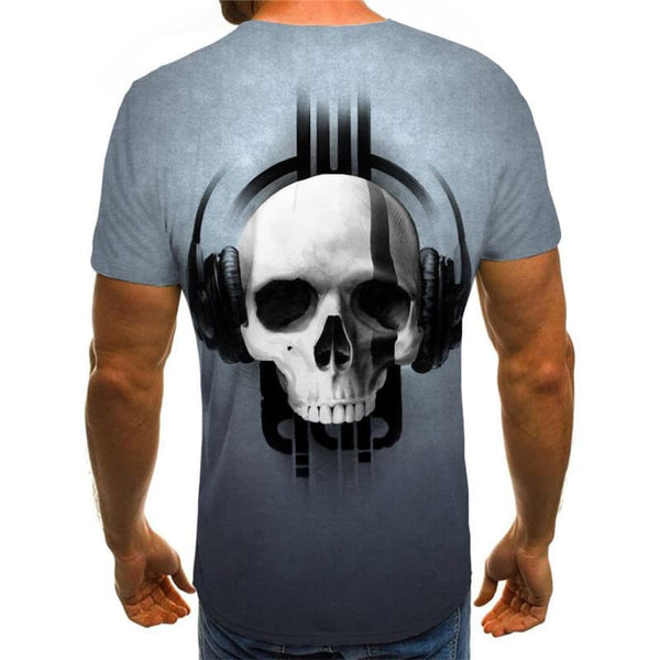 
Skull T shirt Men Music T-shirts 3d Party Tshirt Printed Hip Hop Tshirts Casual
                