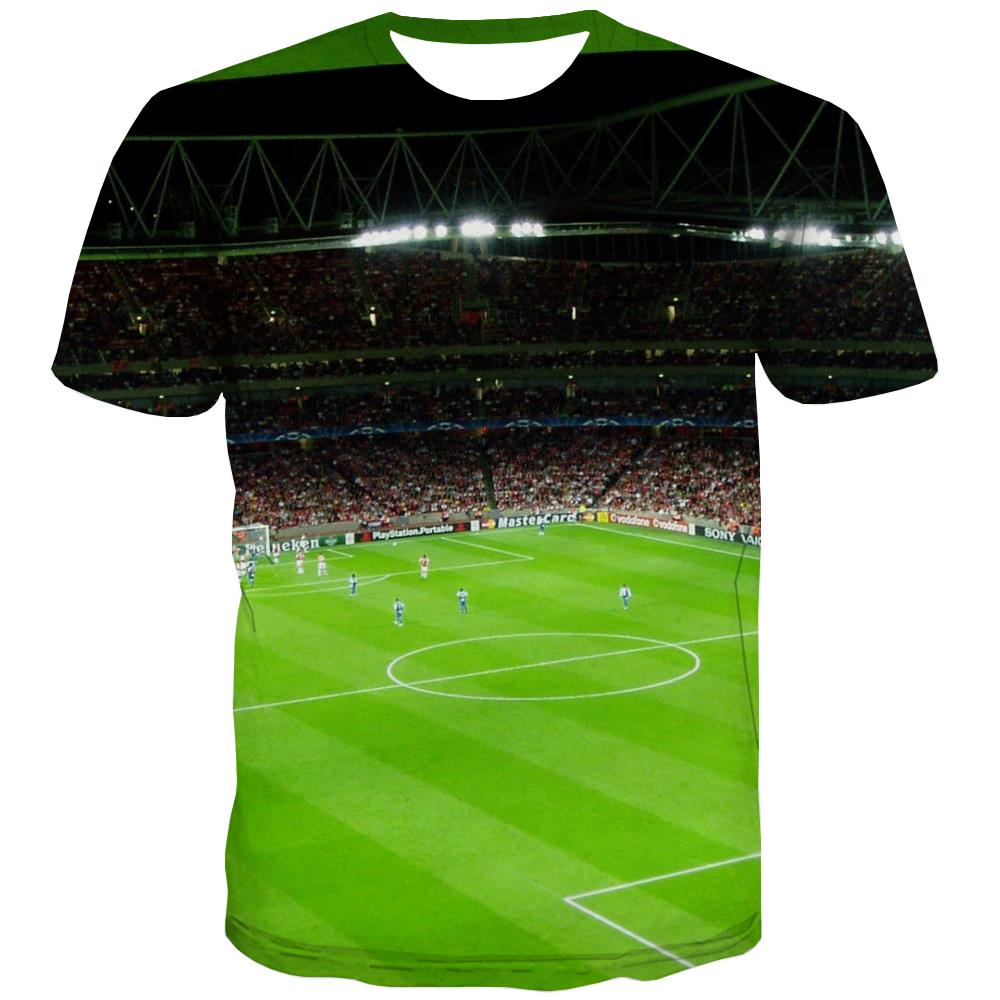Lawn T shirts Men Football Tshirt Anime Athletics Tshirts Casual Stadium Tshirts Cool