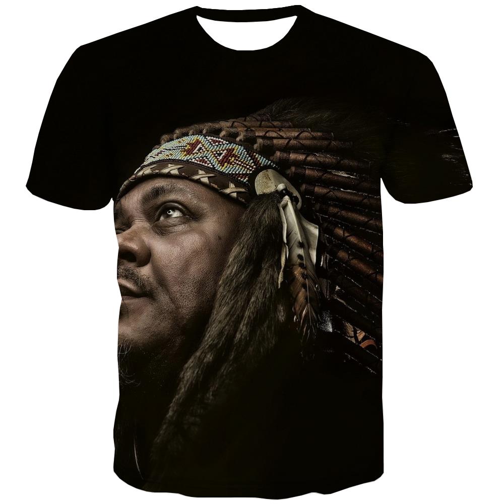Indians T shirts Men Grassland Tshirts Novelty Sunset T-shirts 3d War Tshirts Casual