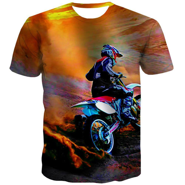 Motocross T-shirt Men motorcycle T-shirts 3d Offroad T shirts Funny Short Sleeve - KYKU