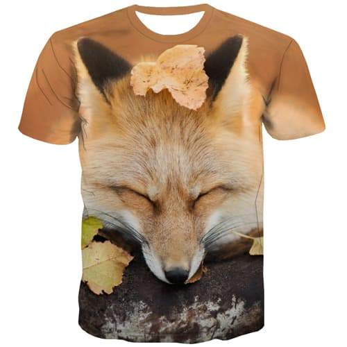 Wolf T shirts Men Animal Tshirt Anime Lovely T-shirts Graphic Harajuku Shirt Print Hilarious T-shirts 3d - KYKU