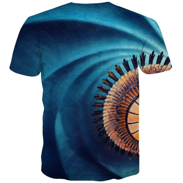 
Abstract T shirts Men Psychedelic Tshirt Anime Blue Shirt Print Harajuku Tshirts Casual - KYKU
                