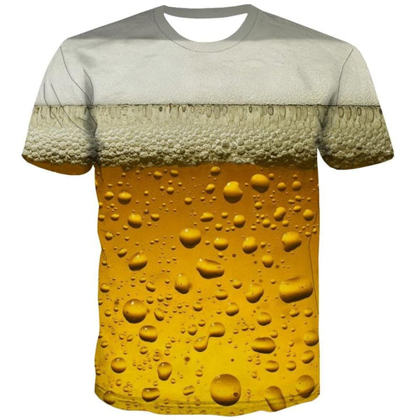 
Beer T shirt Men Harajuku Funny T shirts Hip Hop T-shirts 3d Short Sleeve
                