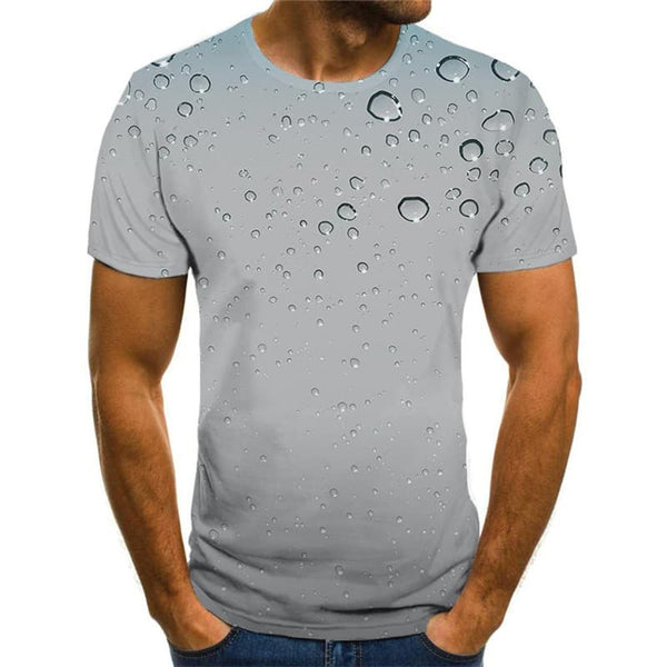
Raindrop T shirt Men Retro Tshirts Casual Novel Shirt Print Harajuku Tshirt Printed
                