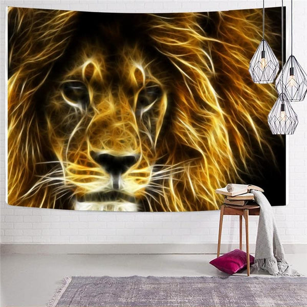 
Lion Tapestry Animal Tapestries Anime Home Tapestrys Abstract Wall Tapestry Harajuku Tenture Mandala
                
