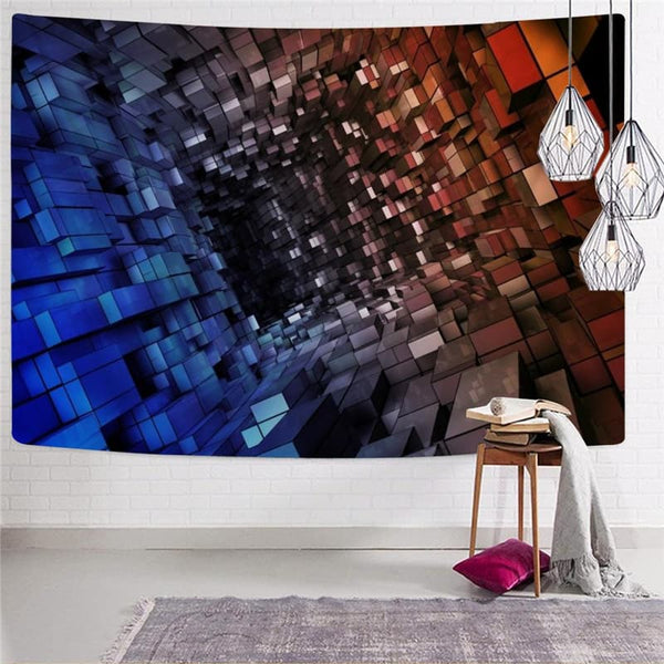 
Geometric Tapiz Psychedelic Home Tapestrys Vortex Rug Wall Decor Boho decor
                