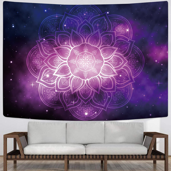 
Mandala Tapestry Psychedelic Tenture Mandala flower Wall Tapestry purple Home Tapestrys galaxy Tapestries
                
