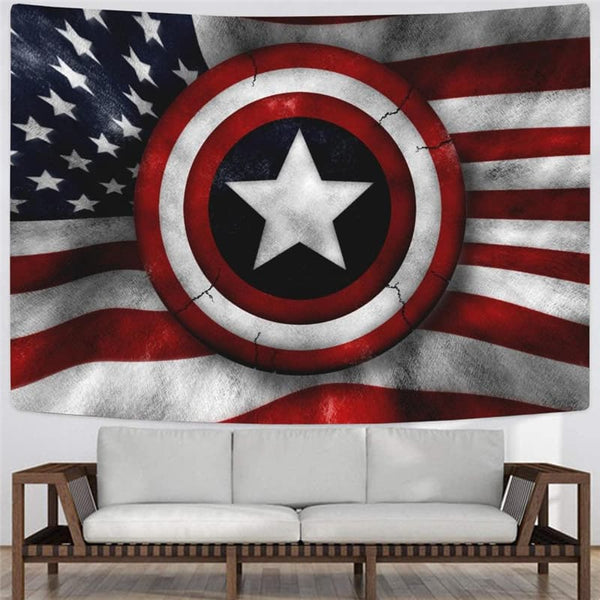 
United States Tapestry National Flag Tenture Mandala Stripe Rug Wall
                