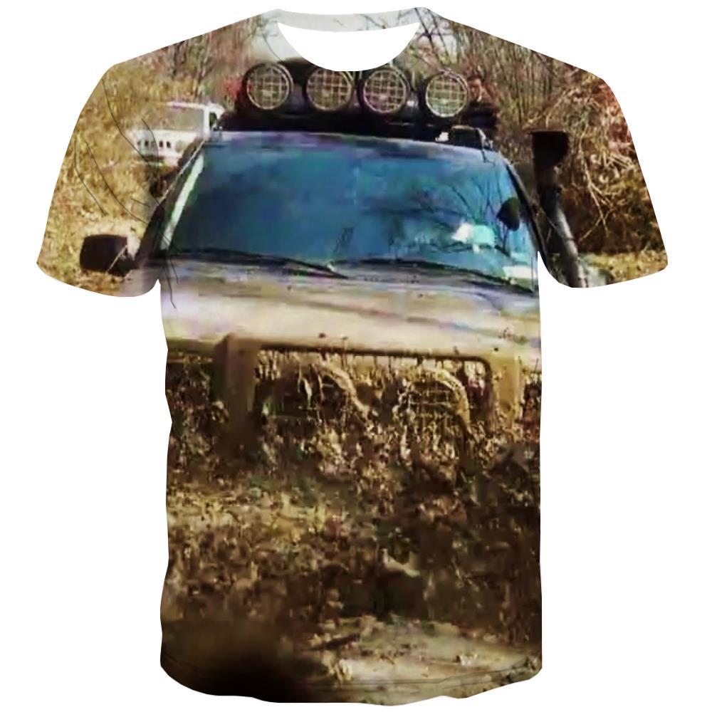 Jeep T shirts Men Offroad T-shirts 3d car Tshirt Anime Short Sleeve T shirts Tee - KYKU
