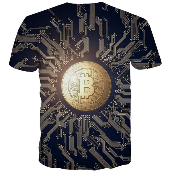 
Bitcoin T shirt Men Retro Tshirt Printed Black T-shirts 3d Harajuku Funny T shirts
                