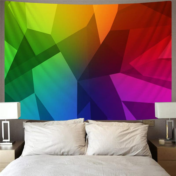 
geometric Tapiz Psychedelic Wall Tapestry vortex Home Tapestrys square Tenture Mandala rainbow Rug Wall
                