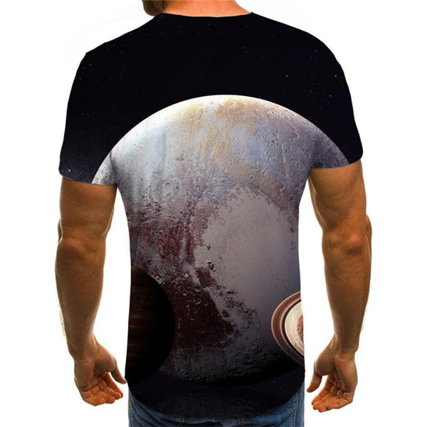 
Pluto T shirt Men Galaxy Tshirt Printed Space Funny T shirts Universe T-shirts 3d
                
