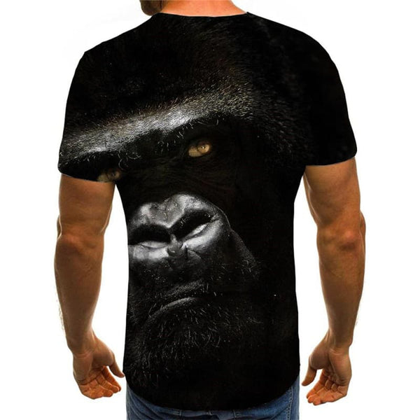 
Orangutan T-shirt Men Animal T-shirts 3d Ferocious Tshirts Casual Black Tshirt Printed
                