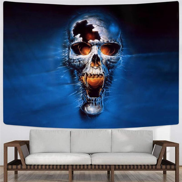 
Skull Tapestry Punk Home Tapestrys Blue Tapestries Water Wall Tapestry
                