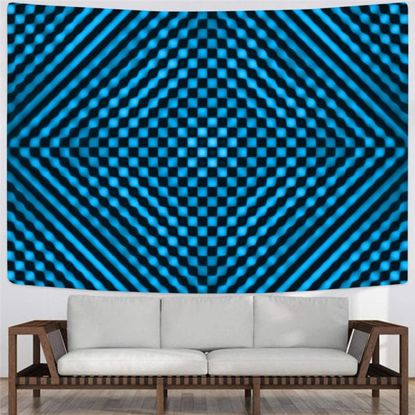 
Hypnosis Tapiz Dizziness Home Tapestrys Abstract Tenture Mandala Psychedelic Rug Wall
                