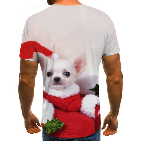 
Christmas T-shirt Men New Year Shirt Print Animal T shirts Funny Harajuku Tshirt Printed Lovely Tshirts Casual
                