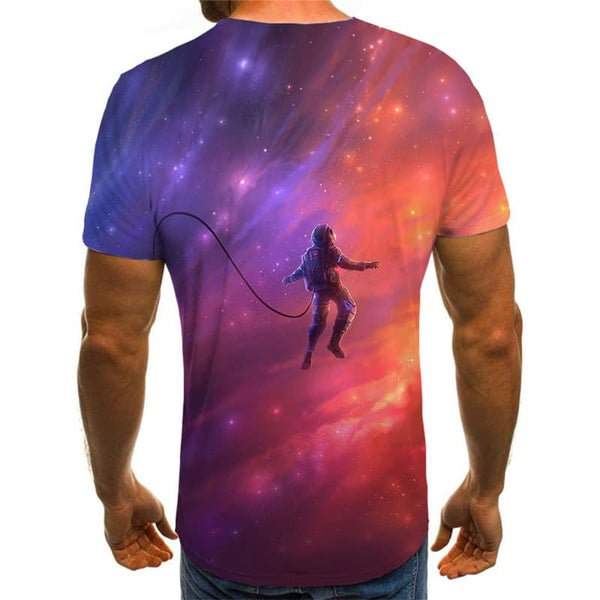 
Astronaut T shirt Men Galaxy Tshirts Casual Universe Shirt Print Dizziness Tshirt Printed
                