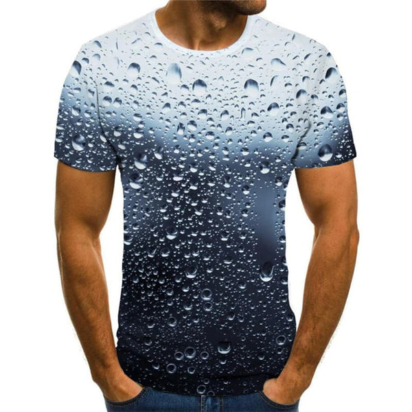 
Raindrop T-shirt Men Novel Tshirts Casual Street Shirt Print Retro T-shirts 3d
                
